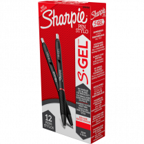Sharpie® S-Gel® Retractable Pens 0.5 mm Red 12/box