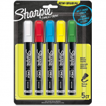 Sharpie® Chalk Marker Assorted Colours 5/pkg