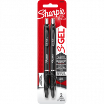 Sharpie® S-Gel® Retractable Pens 0.5 mm Black 2/pkg