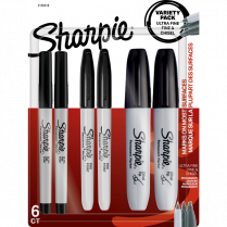Sharpie Permanent Markers Value Pack 6/Pack