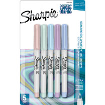 Sharpie® Mystic Gems Permanent Markers Ultra Fine tip Assorted Colours 5/pkg