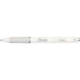 Sharpie® S-Gel® Fashion Retractable Pens 0.7 mm White Black 2/pkg