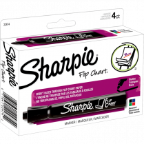 Sharpie® Flip Chart® Markers Bullet Tip Assorted Colours 4/pkg