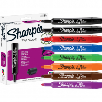 Sharpie® Flip Chart® Markers Bullet Tip Assorted Colours 8/pkg
