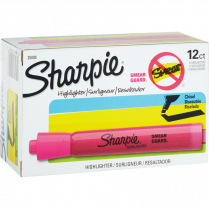 Sharpie® Tank Highlighters Chisel Tip Fluorescnet Pink 12/box