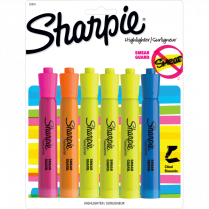 Sharpie® Tank Highlighters Assorted Colours 6/pkg