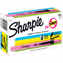 Sharpie® RT Highlighters Chisel Tip Pink 12/box