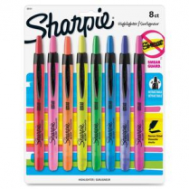 Sharpie Accent Smear Guard Retractable Highlighters 8/set