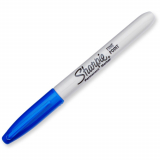 Sharpie® Fine Permanent Markers Fine Tip Blue 12/box
