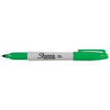Sharpie® Fine Permanent Markers Fine Tip Green 12/box