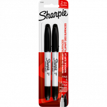 Sharpie® Twin Tip Permanent Marker Black 2/pkg
