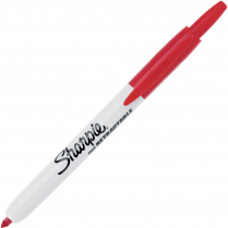 Sharpie® Retractable Permanent Marker Fine Tip Red