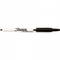 Sharpie® Retractable Permanent Markers Fine Tip Black 2/pkg