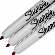 Sharpie® Retractable Permanent Markers Fine Tip Assorted Colours 3/pkg
