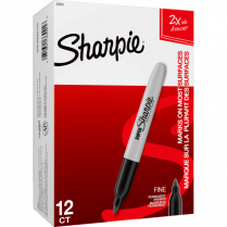 Sharpie® Super Permanent Marker Conical Tip Black 12/box