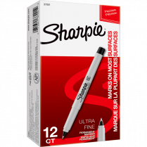 Sharpie® Ultra Fine Permanent Markers Ultra Fine Tip Black 12/box