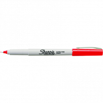Sharpie® Ultra Fine Permanent Markers Ultra Fine Tip Red 12/box
