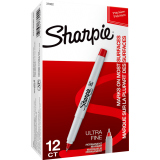 Sharpie® Ultra Fine Permanent Markers Ultra Fine Tip Red 12/box