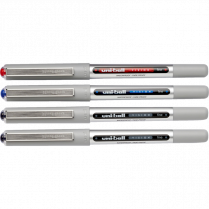 uni-ball® Vision™ Roller Pens 0.7mm Assorted Colours with Grey Barrels 4/pkg