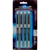 uni-ball® Vision™ Roller Pens 0.7mm Assorted Colours with Grey Barrels 4/pkg
