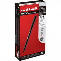 uni-ball® Onyx® Roller Pen 0.5mm Red 12/box