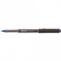 uni-ball® Vision™ Roller Pen 0.5mm Blue with Metallic Charcoal Barrel 12/box