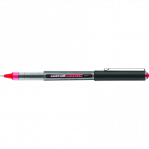 uni-ball® Vision™ Roller Pen 0.5mm Red with Metallic Charcoal Barrel 12/box
