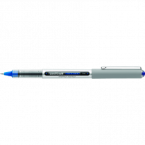 uni-ball® Vision™ Roller Pen 0.7mm Blue with Metallic Grey Barrel 12/box