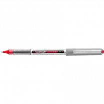 uni-ball® Vision™ Roller Pen 0.7mm Red with Metallic Grey Barrel
