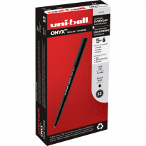 uni-ball® Onyx® Roller Pen 0.7mm Black 12/box