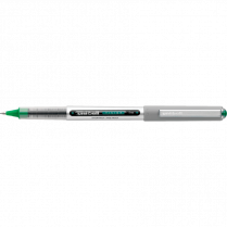 uni-ball® Vision™ Roller Pen 0.7mm Green with Metallic Grey Barrel