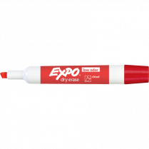 Expo® Low Odour Dry Erase Marker Chisel Tip Red