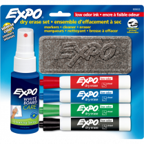 EXPO Dry Erase Marker Starter Set, Chisel, Asst