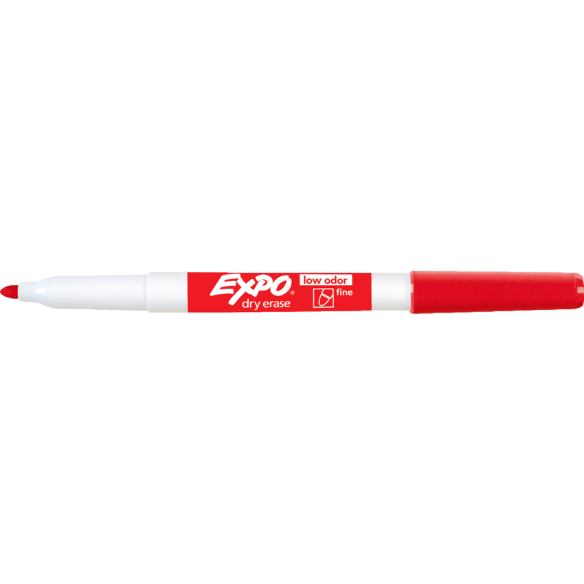 Expo® Low Odour Dry Erase Marker Fine Red Monk Office