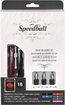 Speedball Deluxe Calligraphy Collection 17 piece set