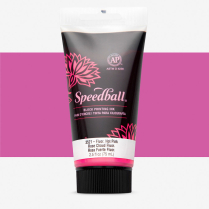 Speedball Water-Soluble Block Printing Ink 2.5oz Fluorescent Hot Pink