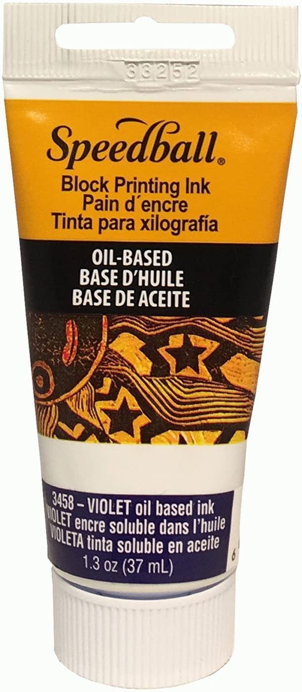 Speedball OilBased Block Printing Ink 1.25oz Violet Monk Office
