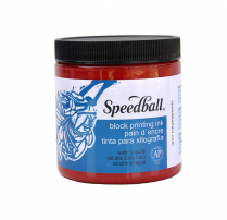 Speedball Water-Soluble Block Printing Ink 16oz Red