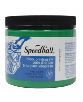 Speedball Water-Soluble Block Printing Ink 16oz Green