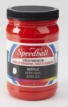 Speedball Screen Printing Acrylic Ink 32oz Medium Red