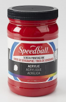 Speedball Screen Printing Acrylic Ink 32oz Dark Red
