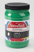 Speedball Screen Printing Acrylic Ink 32oz Emerald Green