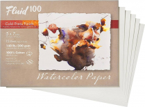 Fluid 100 Watercolour Paper Cold Press Pochette 5" x 7" 15sheets