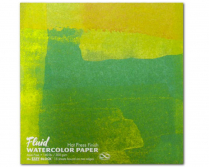 Fluid Watercolour Paper Hot Press Easy-Block 12" x 12" 15sheet