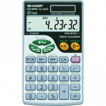 CALCULATOR SHARP METRIC CONV 10DIG EL344RB