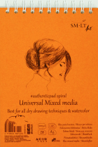SM-LT Universal Mixed Media Pad Spiral A5 40Sheets