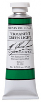 M. Graham Artists' Oil colour 1.25oz Permanent Green Light