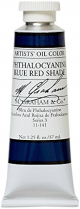 M. Graham Artists' Oil colour 1.25oz Phthalocyanine Blue Red Shade