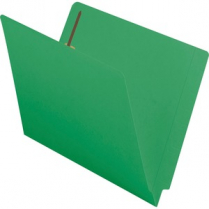 Smead Fastener File Folders End Tab Letter Green 50/box