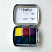 Stoneground Watercolour Palette Small Botanical Cool 6/set